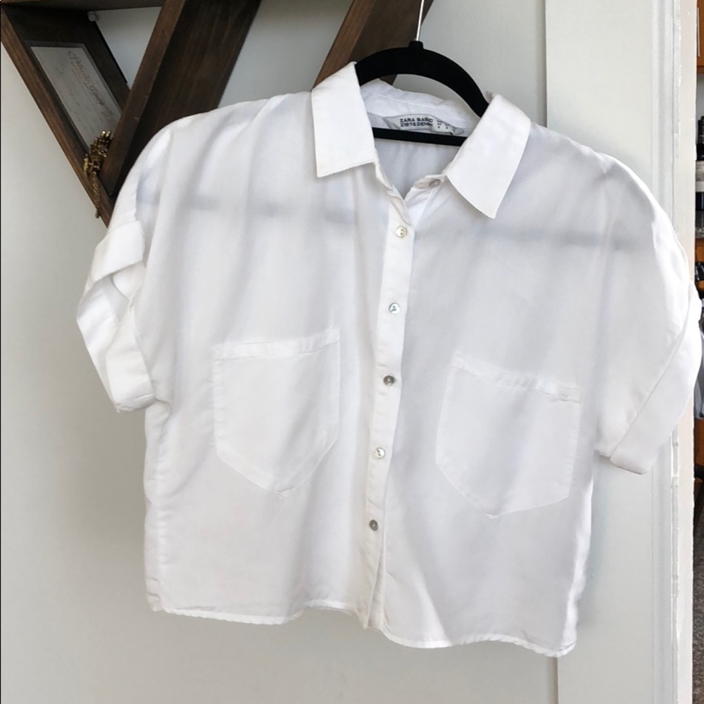 ZARA short sleeve blouse